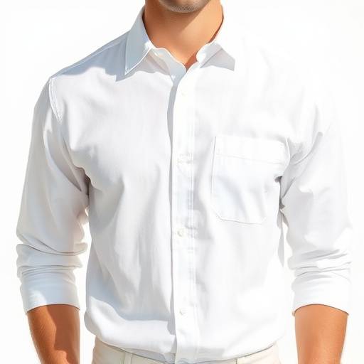 Camisa social branca de linho, perfeita para o verão e ambientes de trabalho mais casuais.